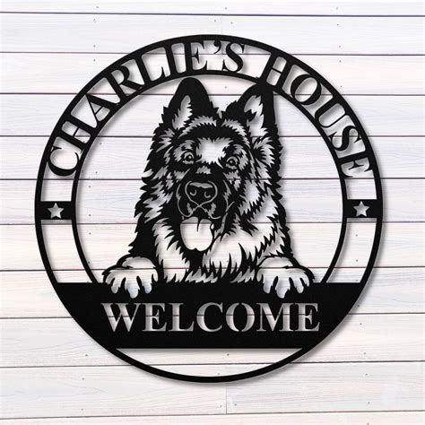 metal dog house signs|vintage metal dog signs.